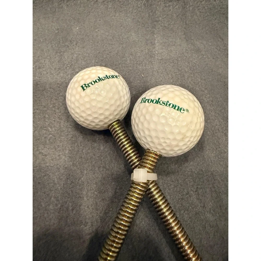 RARE‎ Vintage 1990s Brookstone Golf Ball Wood Shoe Trees Shapers